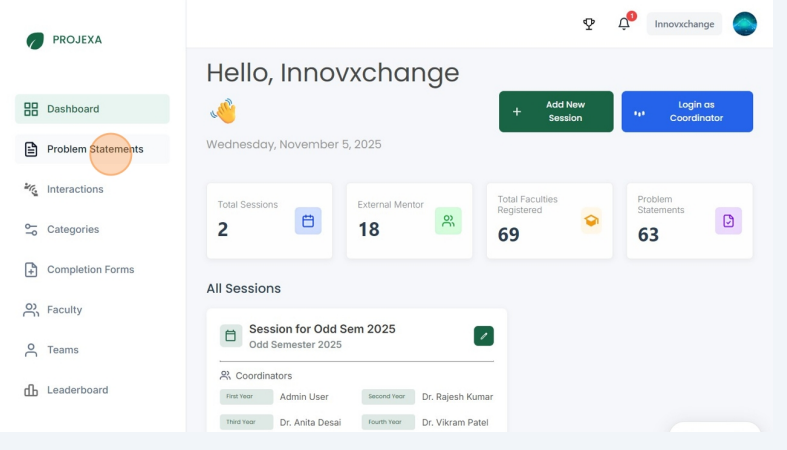 Problem statements - list view