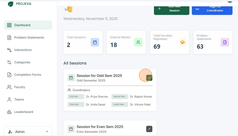 Update coordinator - step 1